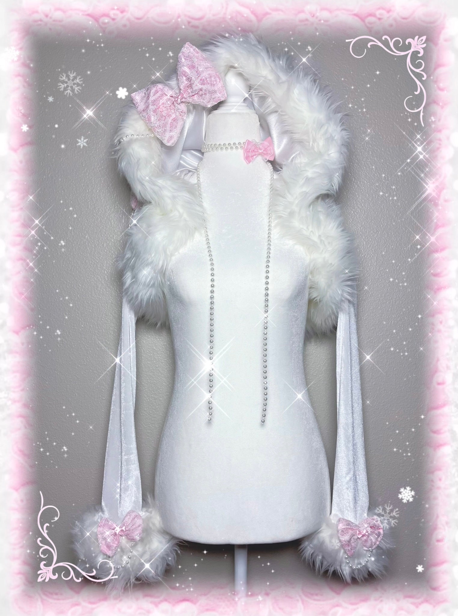 sugar plum fairy . ݁₊ ⊹ fur trim bolero